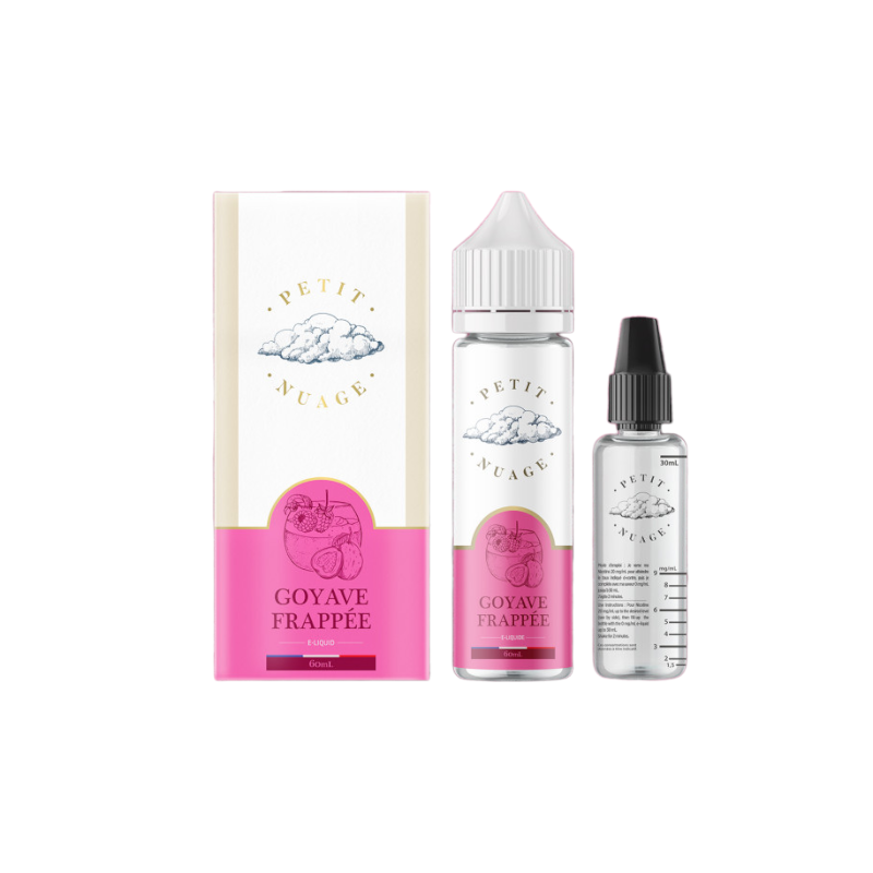 GOYAVE FRAPPEE LE PETIT NUAGE 60ML + FIOLE VIDE 30ML GRADUEE